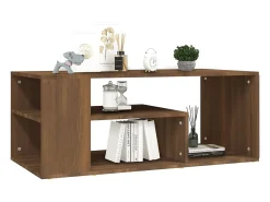 Mesa centro 100x50x40 cm derivados de madeira carvalho castanho