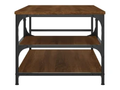Mesa centro 90x49x40 cm derivados de madeira carvalho castanho