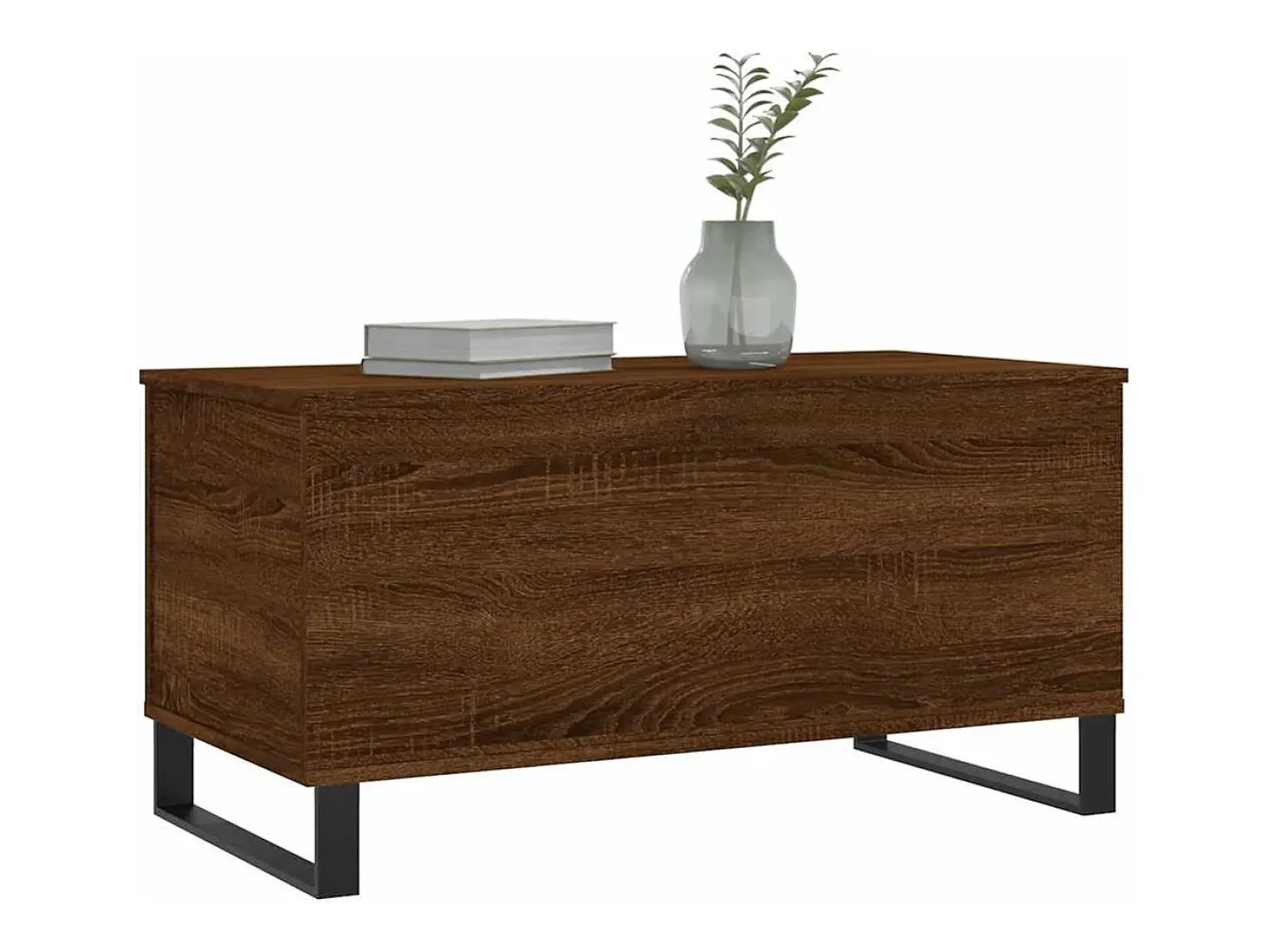 Mesa centro 90x44,5x45 cm derivados madeira carvalho castanho