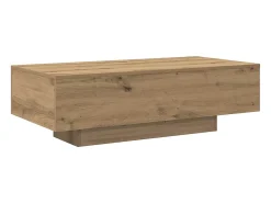 Mesa centro 100x49,5x31 cm derivados madeira carvalho artisiano