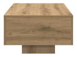 Mesa centro 100x49,5x31 cm derivados madeira carvalho artisiano