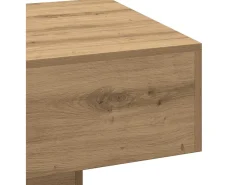 Mesa centro 100x49,5x31 cm derivados madeira carvalho artisiano