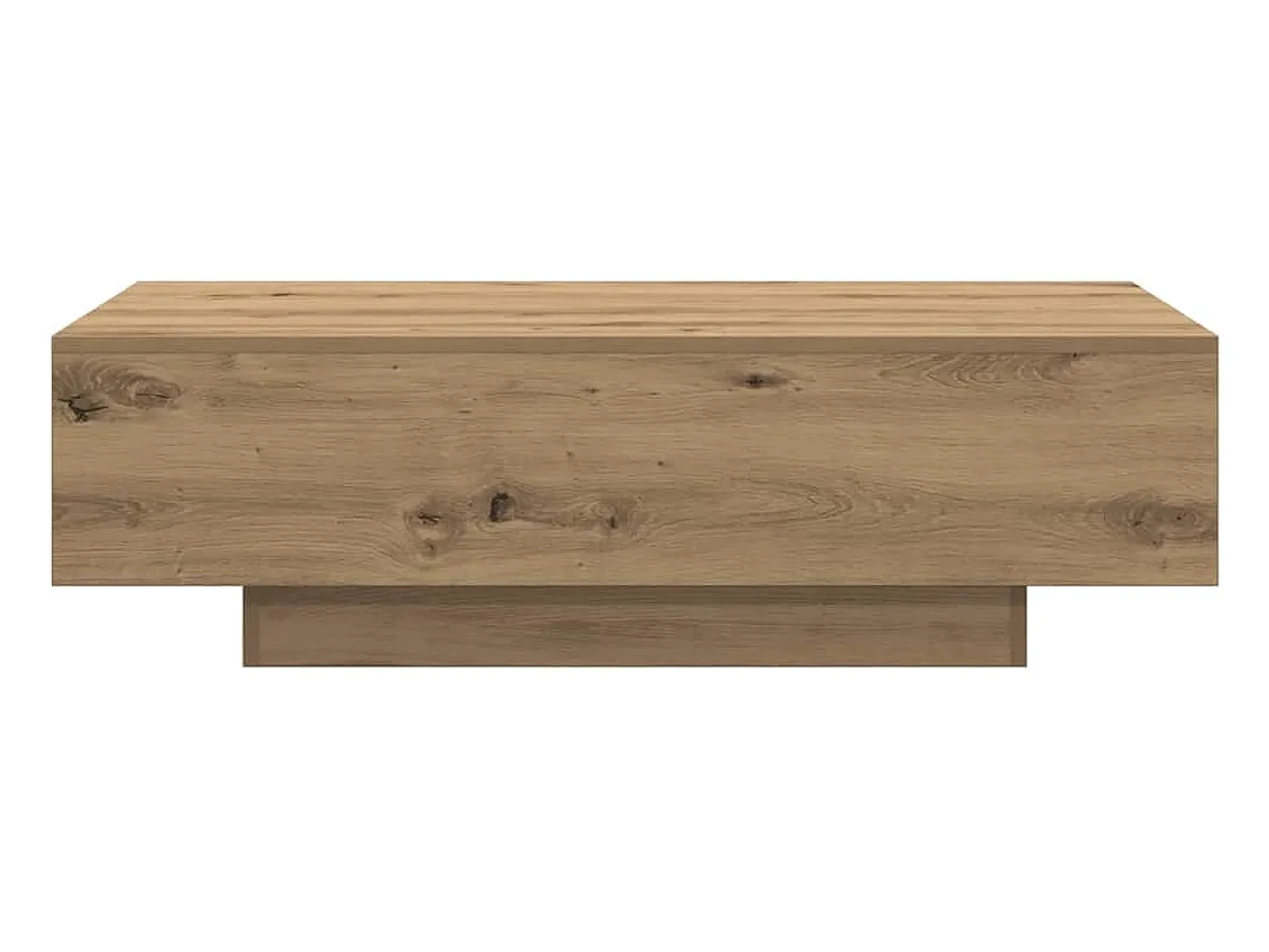 Mesa centro 100x49,5x31 cm derivados madeira carvalho artisiano