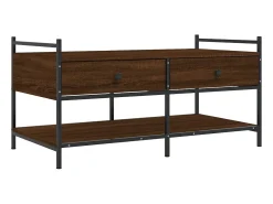 Mesa centro 99x50x50 cm derivados de madeira carvalho castanho