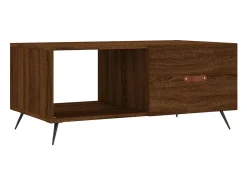 Mesa centro 90x50x40 cm derivados de madeira carvalho castanho