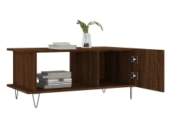 Mesa centro 90x50x40 cm derivados de madeira carvalho castanho