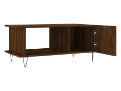 Mesa centro 90x50x40 cm derivados de madeira carvalho castanho