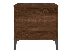 Mesa centro 60x44,5x45 cm derivados madeira carvalho castanho