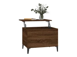 Mesa centro 60x44,5x45 cm derivados madeira carvalho castanho