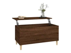 Mesa centro 90x44,5x45 cm derivados madeira carvalho castanho