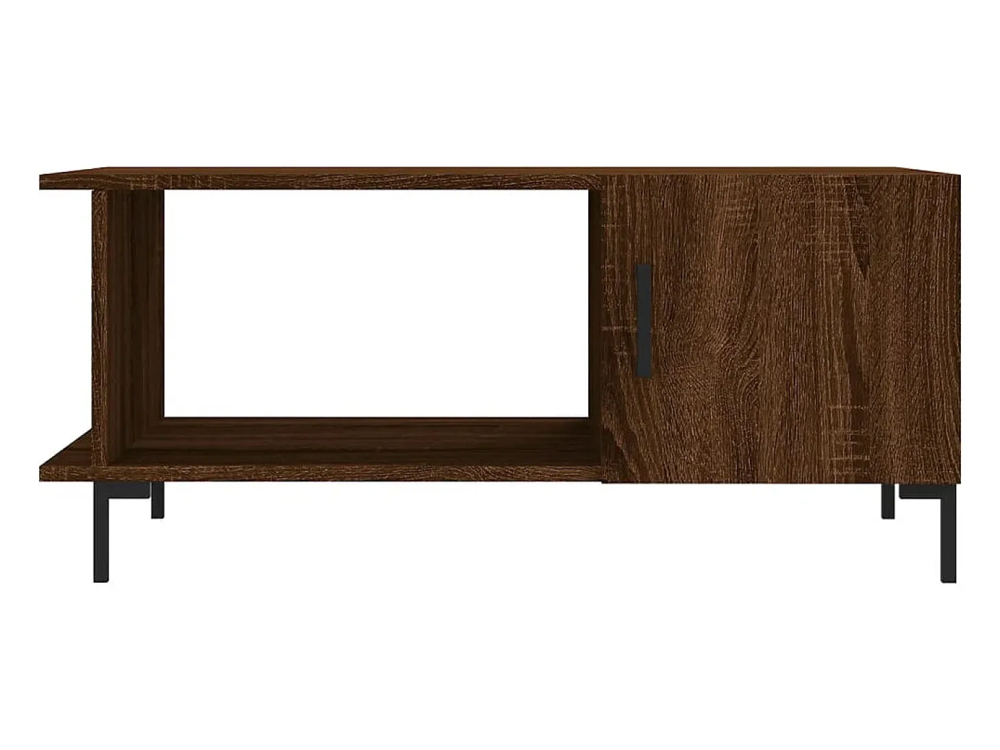 Mesa centro 90x50x40 cm derivados de madeira carvalho castanho