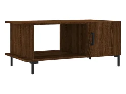 Mesa centro 90x50x40 cm derivados de madeira carvalho castanho