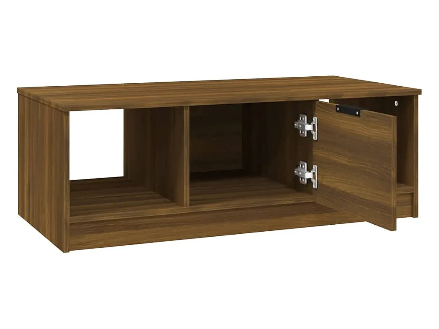 Mesa centro 102x50x36 cm derivados de madeira carvalho castanho