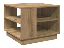 Mesa centro 55x55x42 cm derivados de madeira carvalho artisiano
