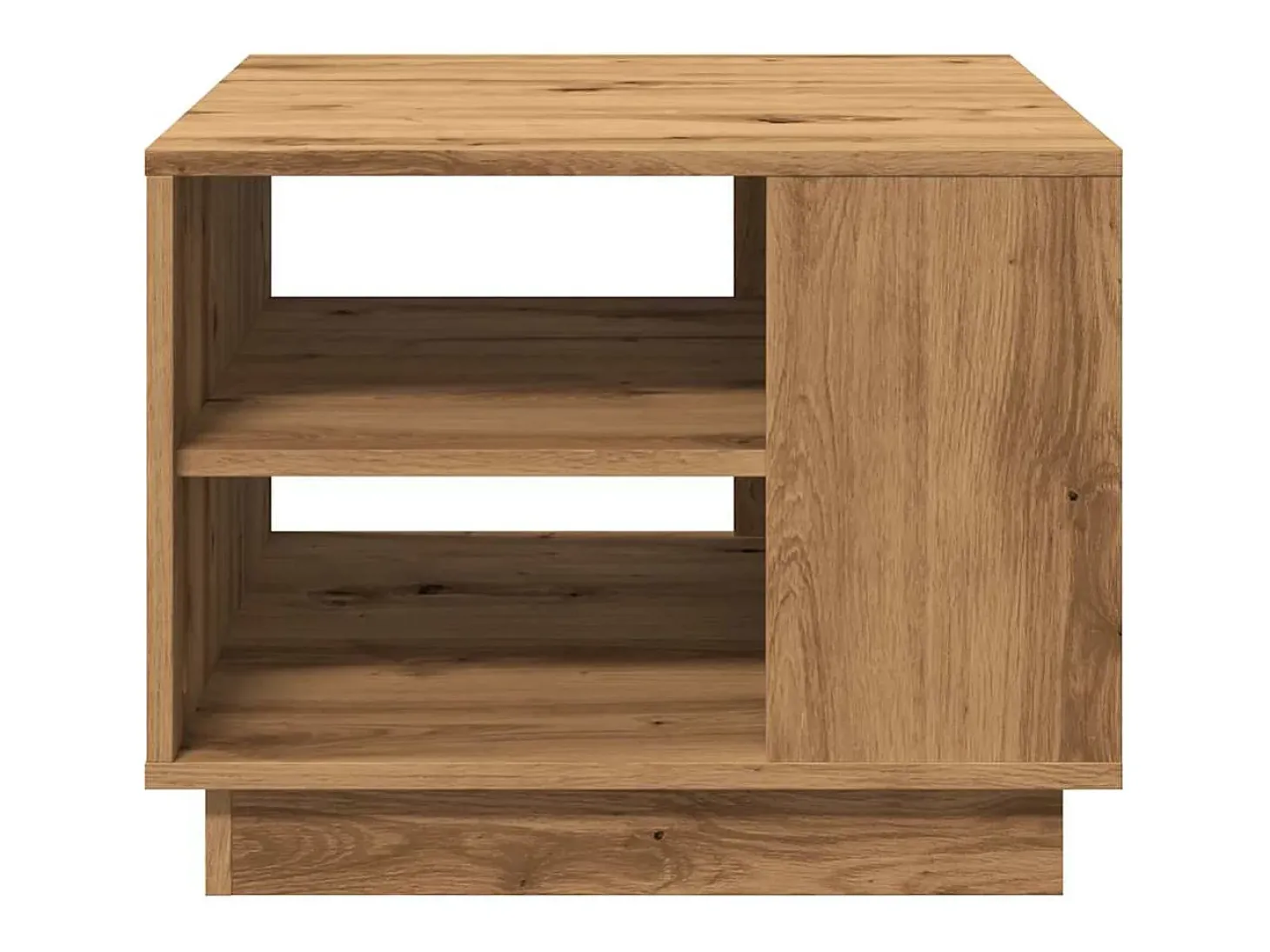 Mesa centro 55x55x42 cm derivados de madeira carvalho artisiano