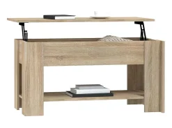 Mesa centro 101x49x52 cm madeira processada carvalho sonoma