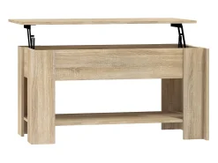 Mesa centro 101x49x52 cm madeira processada carvalho sonoma