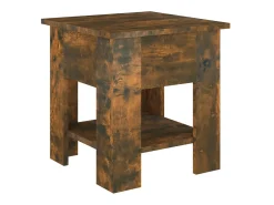 Mesa centro 40x40x42cm madeira processada cor carvalho fumado PT363822
