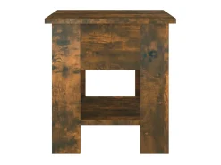 Mesa centro 40x40x42cm madeira processada cor carvalho fumado PT363822