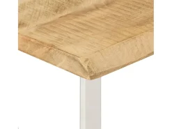 Mesa consola c/ borda viva 105x33x76cm madeira mangueira maciça
