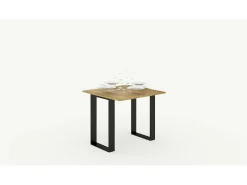 Mesa consola com abertura do livro 90x45/90 cm Tecno Libra Nogueira quadro Antracite