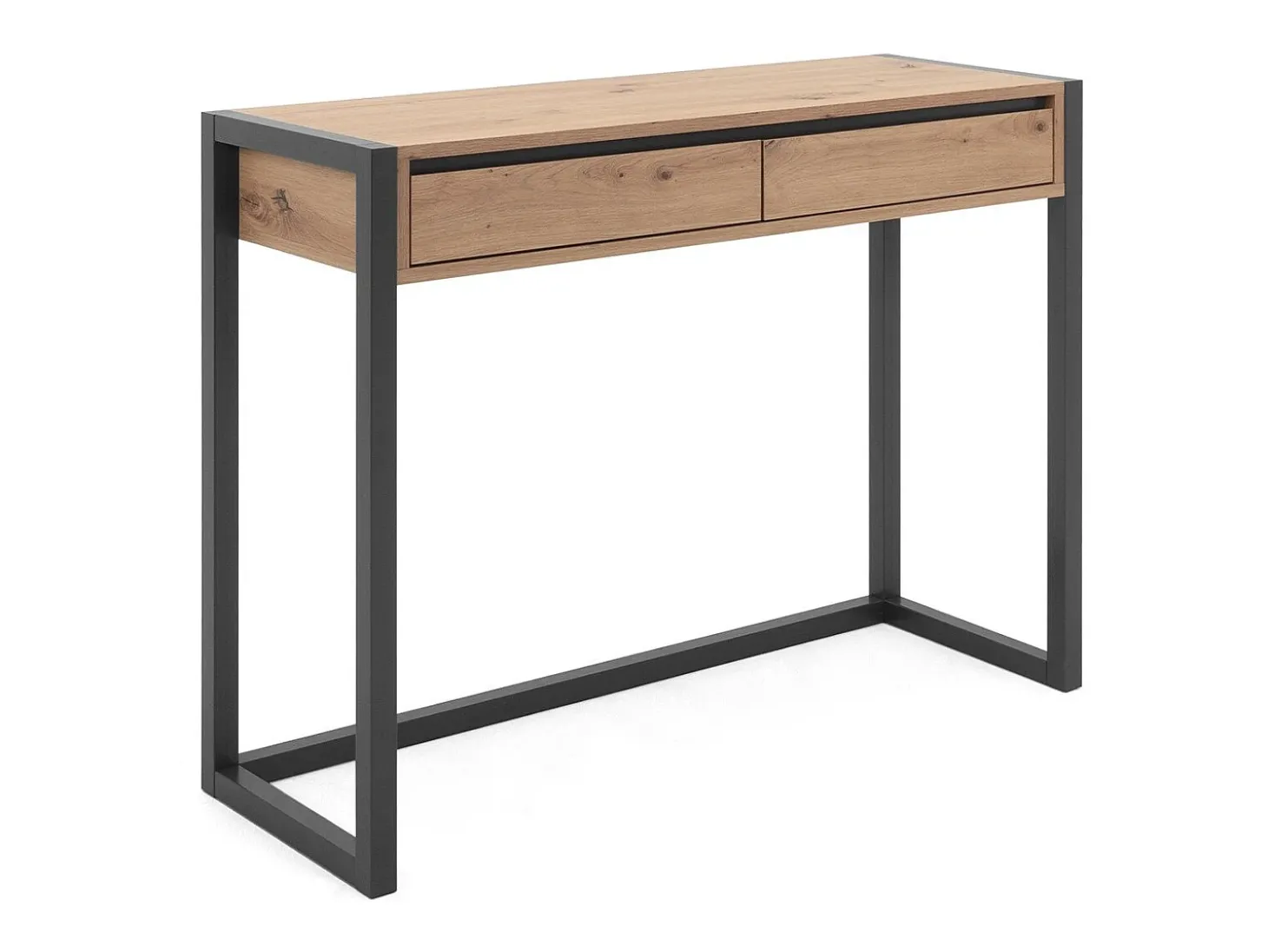 Mesa consola Denver 44 carvalho artesanal cinzento antracite