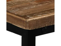 Mesa consola em teca reciclada maciça 90x30x76 cm