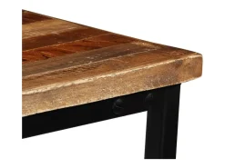 Mesa consola em teca reciclada maciça 90x30x76 cm