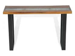 Mesa consola em teca 100x35x75 cm
