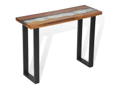 Mesa consola em teca 100x35x75 cm