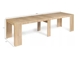 Mesa consola extensível em madeira BELLI - 3 m