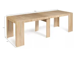 Mesa consola extensível em madeira BELLI - 2,35 m