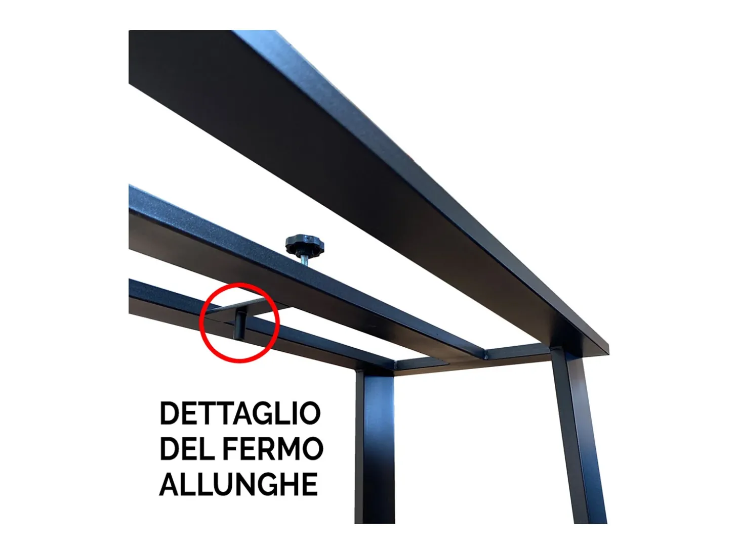 Mesa consola extensível 90x40/288 cm Asia Cimento quadro Antracite