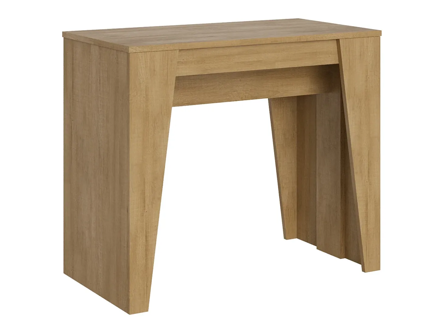 Mesa consola extensível 90x48/204 cm Anvar Small carvalho natural
