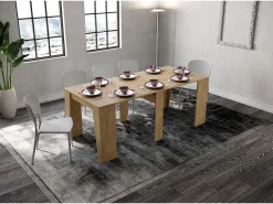 Mesa consola extensível 90x48/204 cm Anvar Small carvalho natural