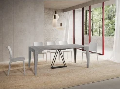 Mesa consola extensível 90x42/302 cm Zima cimento