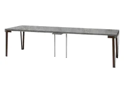 Mesa consola extensível 90x40/300 cm Rio Cimento quadro Ferrugem