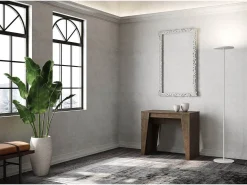 Mesa consola extensível 90x48/308 cm Anvar nogueira