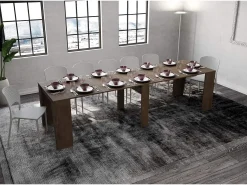 Mesa consola extensível 90x48/308 cm Anvar nogueira
