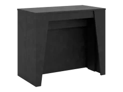 Mesa consola extensível 90x48/296 cm Bakari antracite espatulado
