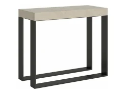 Mesa consola extensível 90x40/196 cm Elettra Small Cachemira quadro Antracite