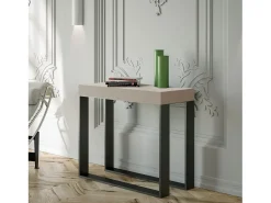 Mesa consola extensível 90x40/196 cm Elettra Small Cachemira quadro Antracite