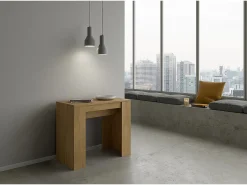 Mesa consola extensível 90x48/308 cm Basic Carvalho Natural