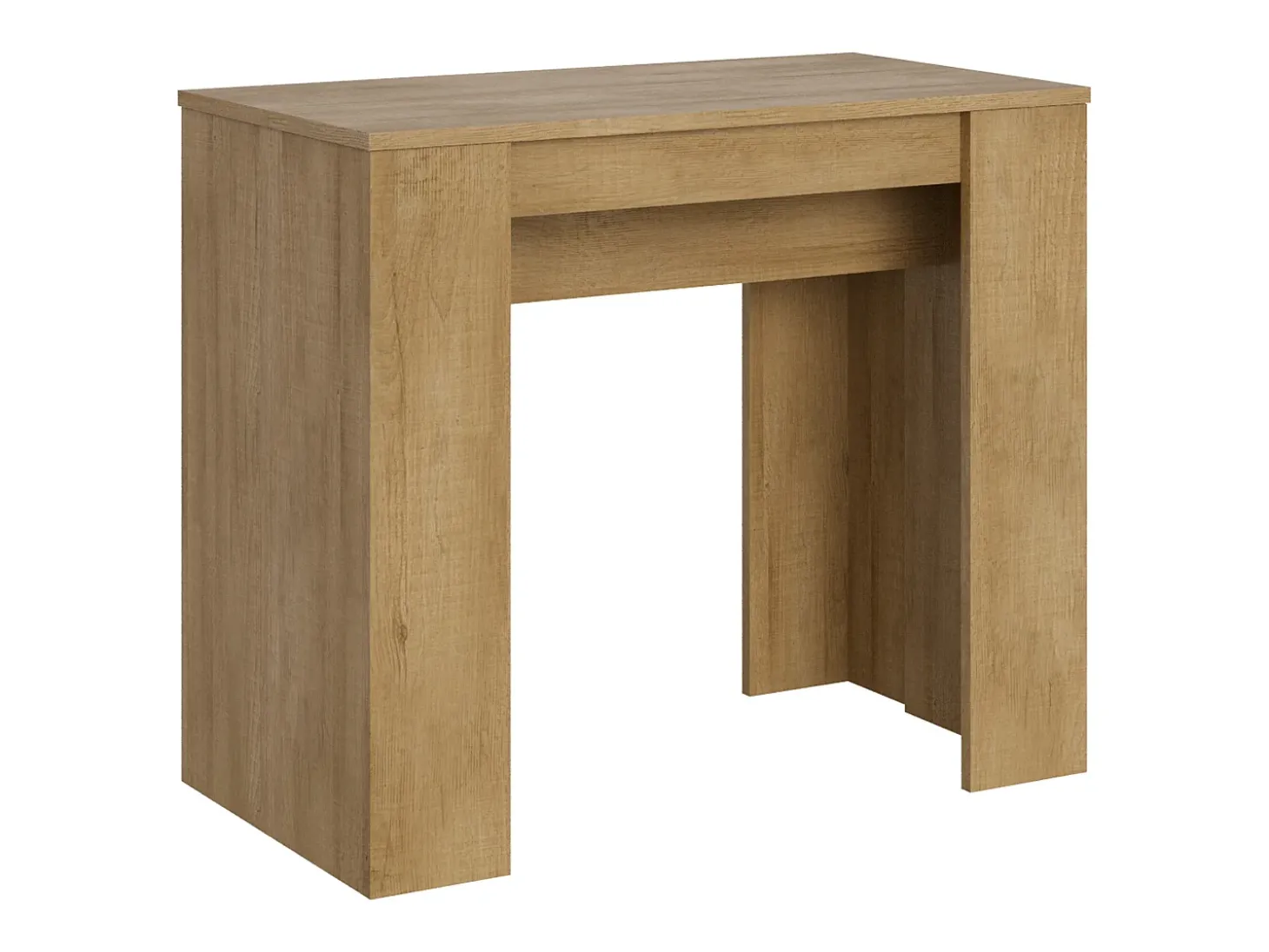 Mesa consola extensível 90x48/308 cm Basic Carvalho Natural