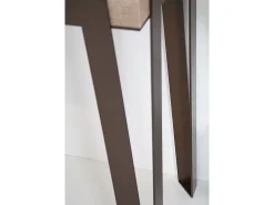 Mesa consola extensível 90x40/300 cm Rio Carvalho Natural quadro Ferrugem