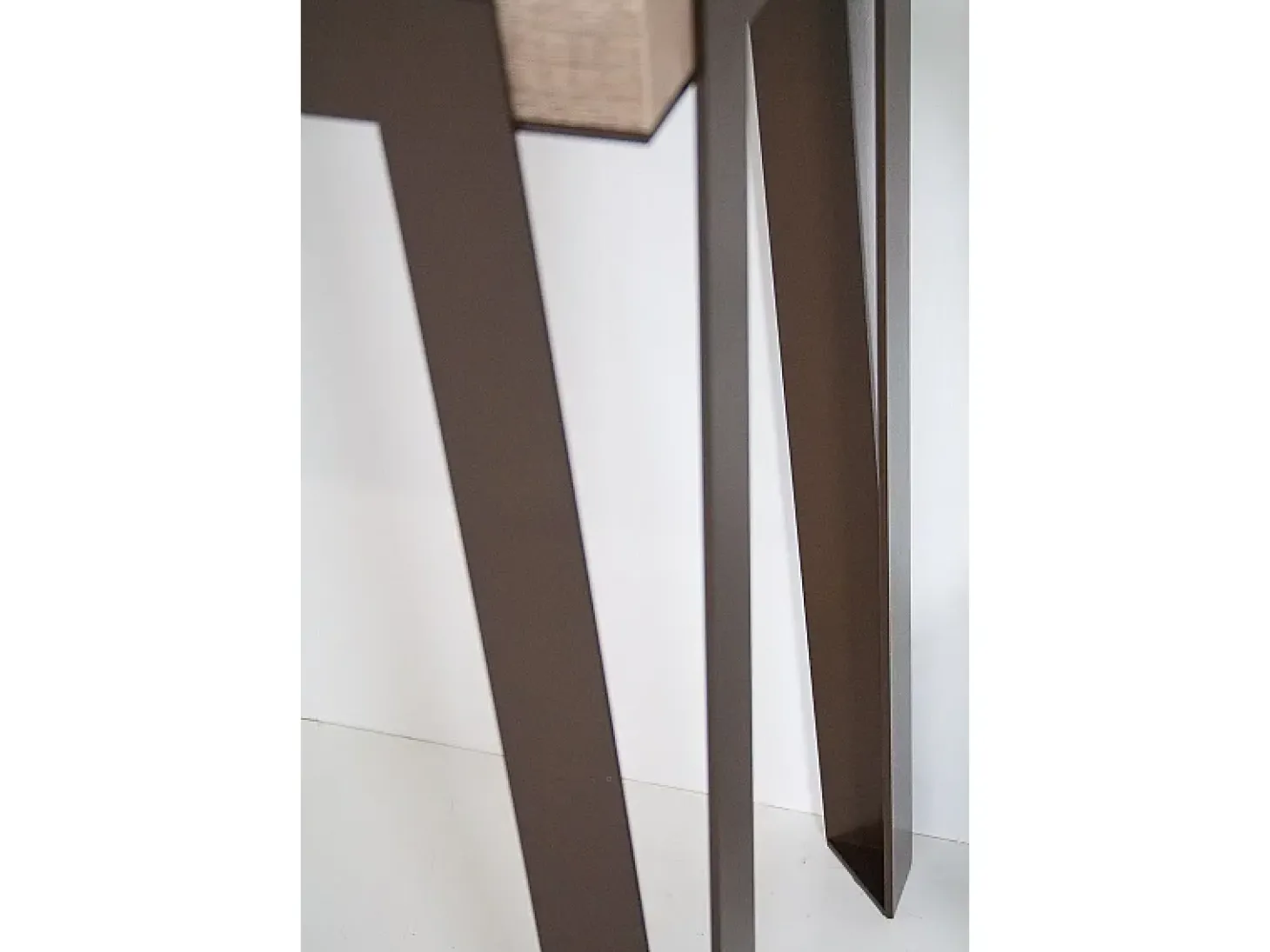 Mesa consola extensível 90x40/300 cm Rio Carvalho Natural quadro Ferrugem