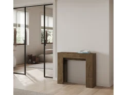 Mesa consola extensível 90x25/181 cm Slick Nogueira