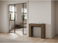 Mesa consola extensível 90x25/181 cm Slick Nogueira