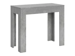 Mesa consola extensível 90x42/302 cm Bora cimento