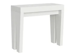 Mesa consola extensível 90x40/300 cm Spimbo Cinza Branca